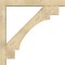 Ekena Millwork Merced Block Rough Sawn Bracket w/ Offset Brace, Douglas Fir, 6"W x 44"D x 44"H BKT0604X44X44MRC05RDF - alternate 4